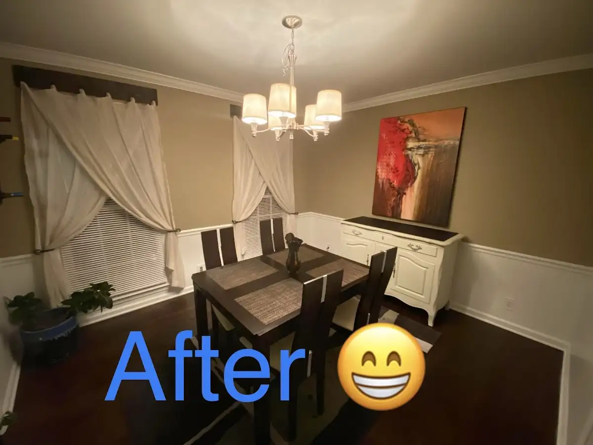 Professional dining room restoration after water damage in Chesterland