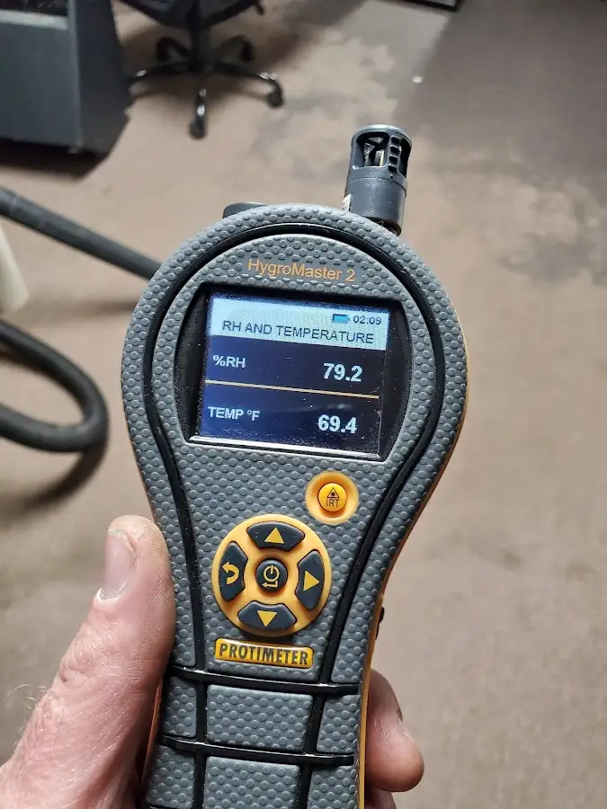Moisture meter humidity assessment for Fire & Smoke Damage Restoration in Chesterland